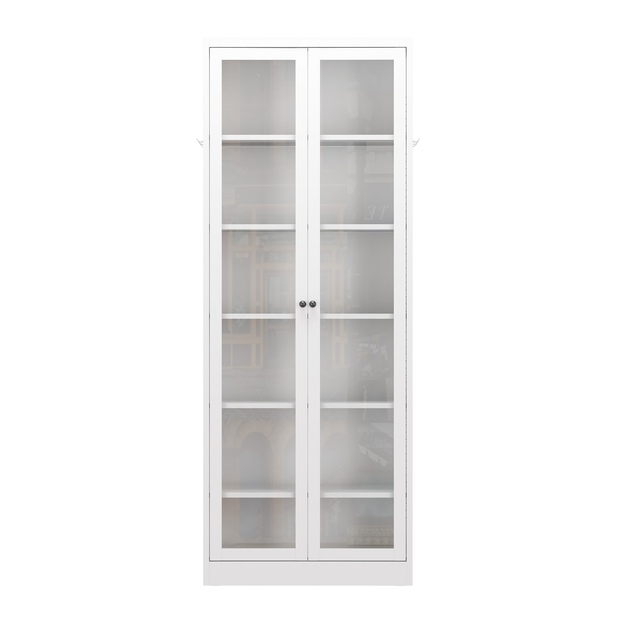 White Tall Storage Cabinet