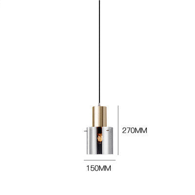 Smoky Glass Chandelier Lamp