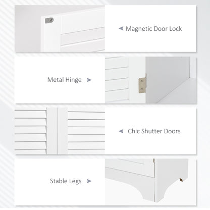 Tall Narrow Bathroom Storage Cabinet with Doors and Shelf Adjustability