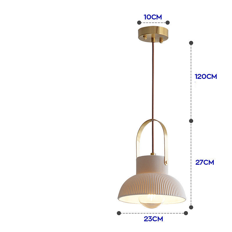 Porcelain Brass Chandelier