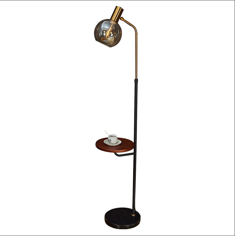 Iron Glass Floor Lamp