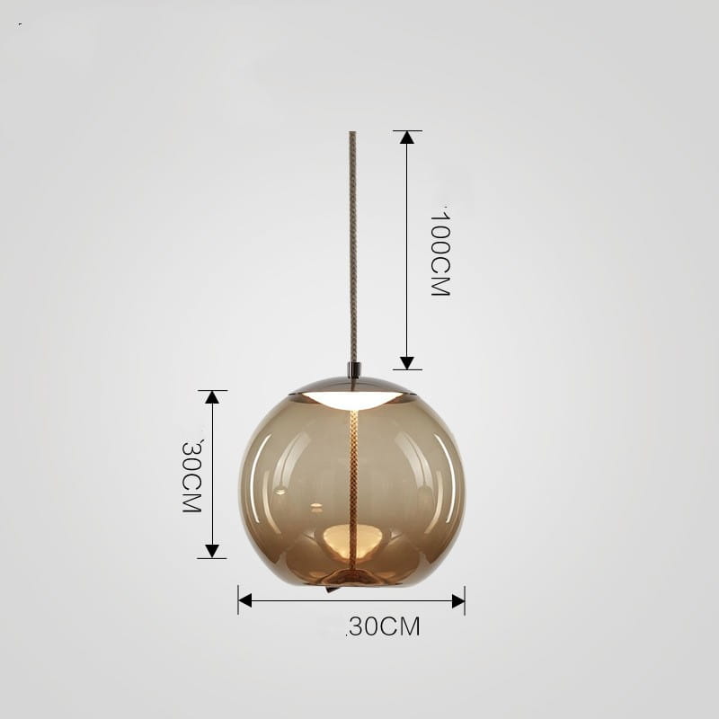 Dining Room Chandelier Living Room Bar Bedroom Glass Single Head