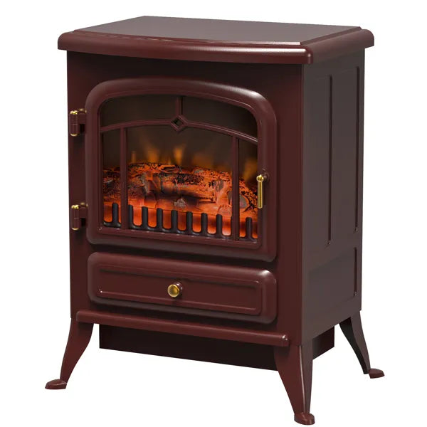 Red Electric Fireplace Heater