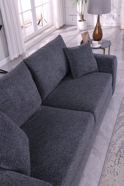 Modern Minimalist Comfortable Fabric GREY Sofa