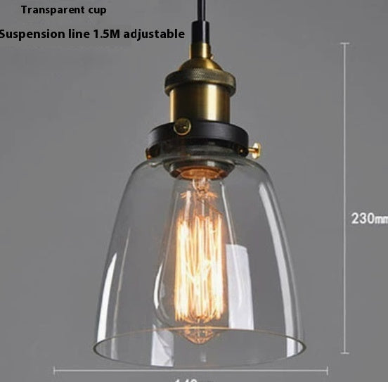 Transparent Glass Nordic Chandelier