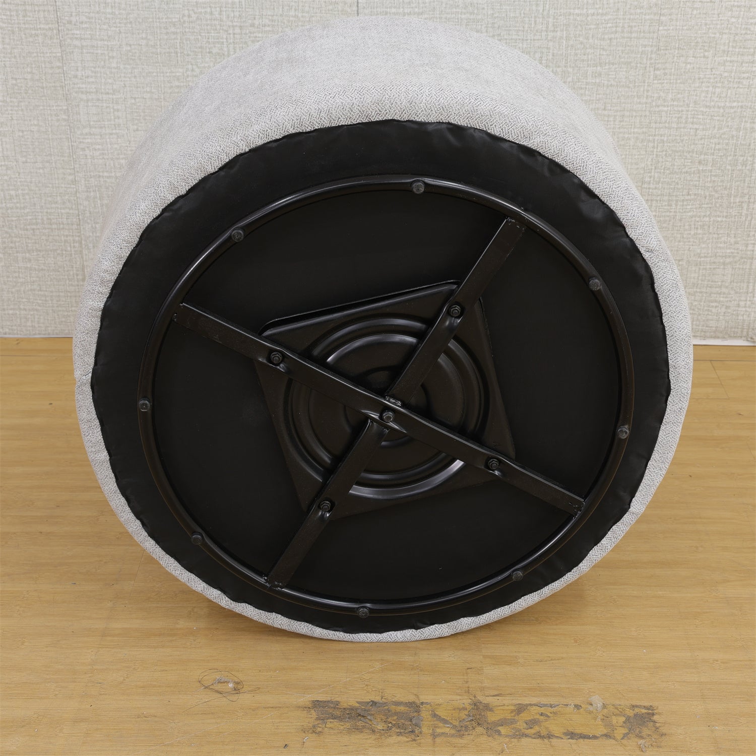 Grey-White Storage Stool Set