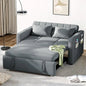 55" Velvet Convertible Sofa Bed