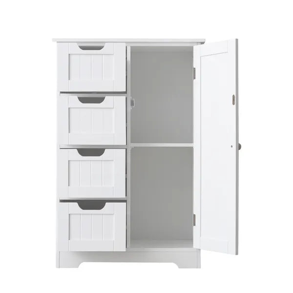White Freestanding Storage Cabinet