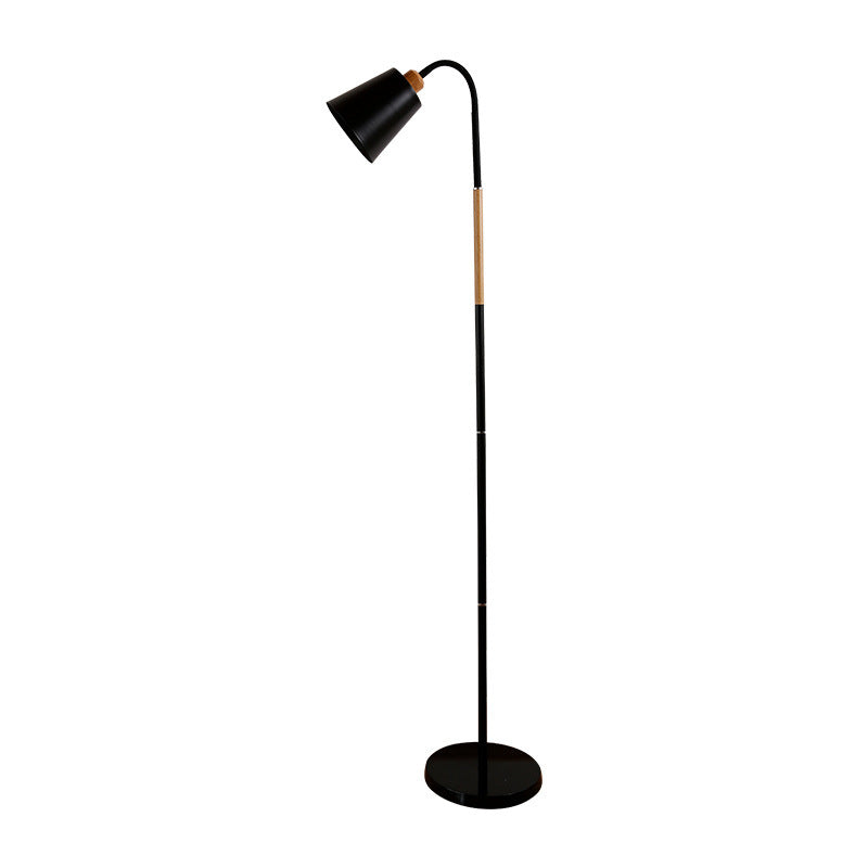 Black Iron Reading Floor Lamp