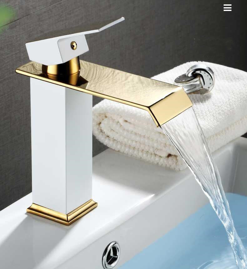 Grifo de Lavabo Black Gold Platino