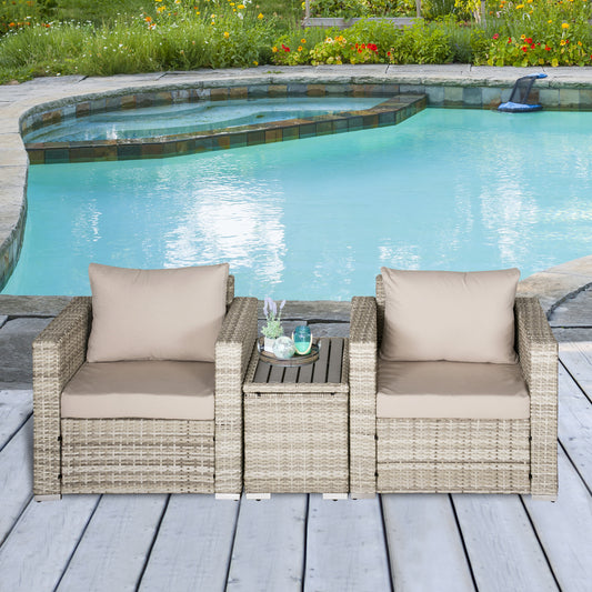 3 Piece Patio Furniture Set