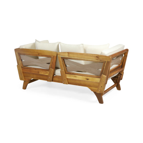Teak Fabric Sofa Bed