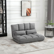 Gray Convertible Sofa Chair