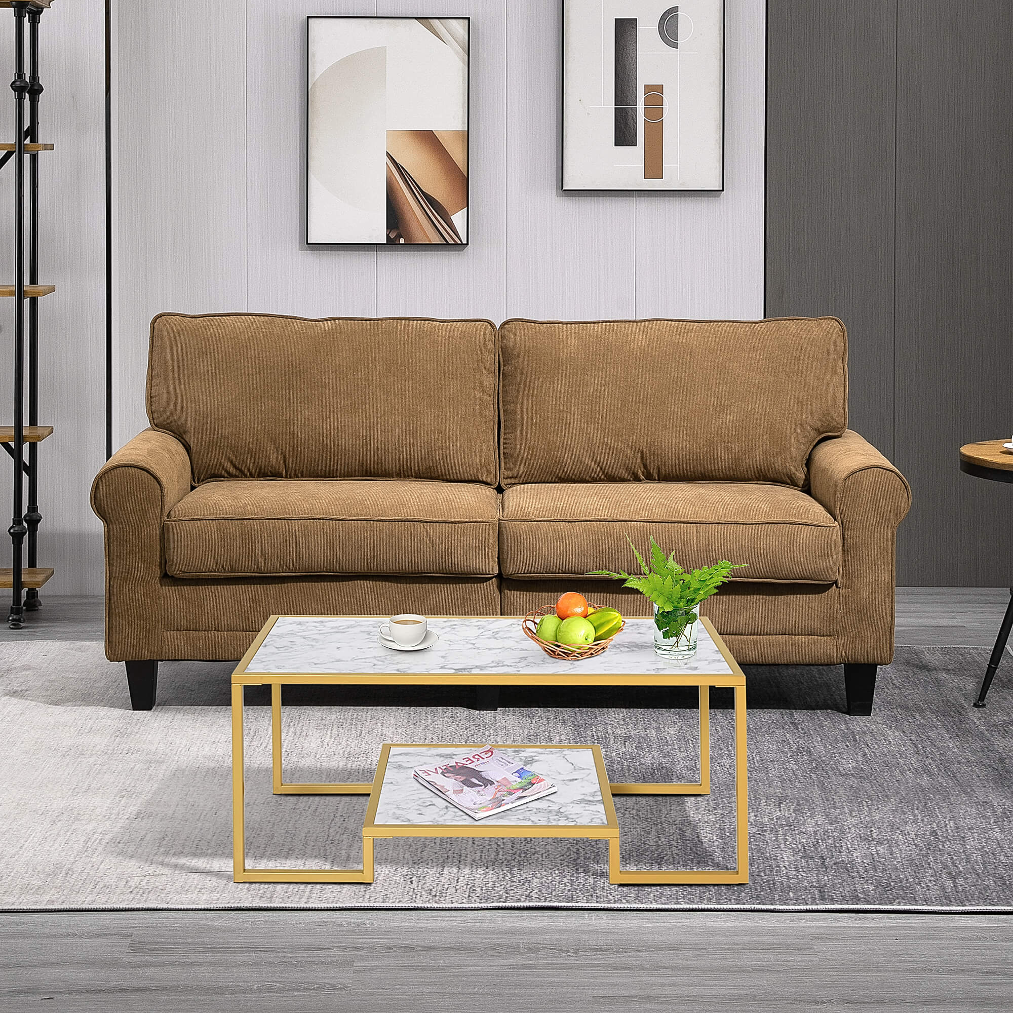 Marble Print Coffee Table