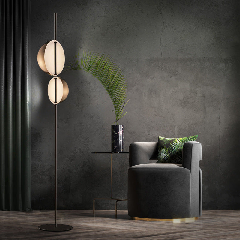 Gold Double Head Floor Lamp