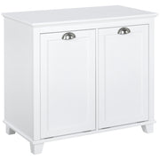 White Tilt-Out Laundry Cabinet Compact MDF