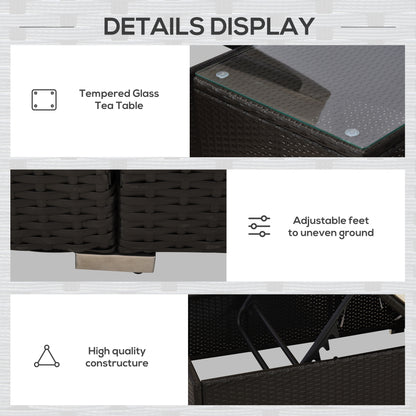 Chaise Lounge Chair Set of 2 with 5 Angle Backrest