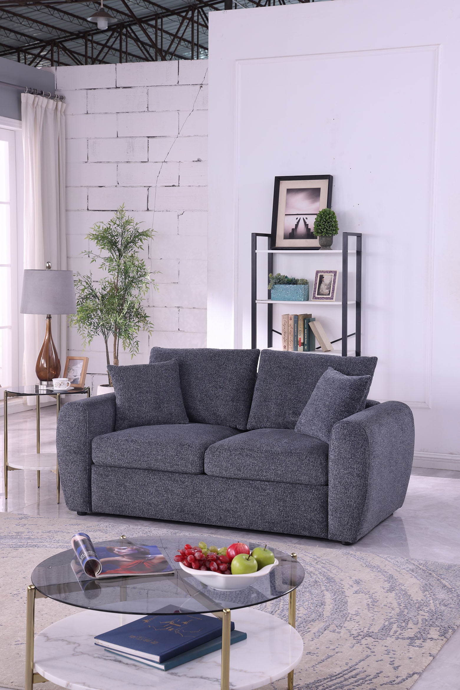 Grey Compressed Sofa