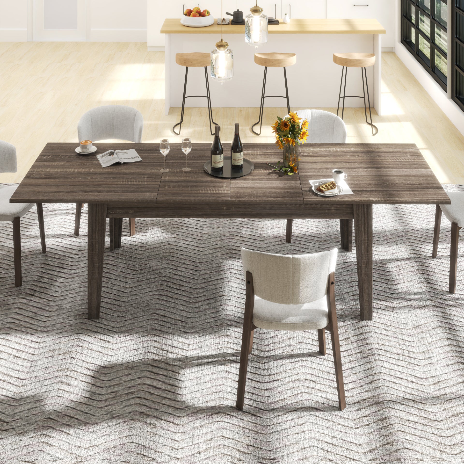 Dark Oak Extendable Table