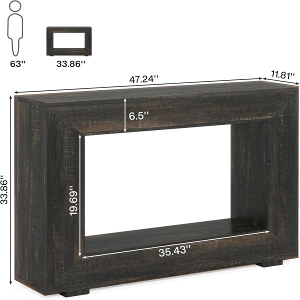 Rustic Wood Entryway Table