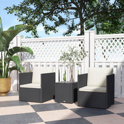Rattan Wicker Bistro Set