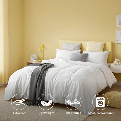 White & Pink Oversized Duvet Cover Set 3-piece Set Includes 1 Duvet Cover & 2 Pillowcases. Made Of Premium Breathable Polyester Fiber, Suitable For Both Genders' Bedrooms And Hotel Use. The Perfect Ch