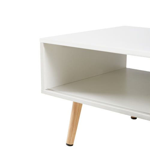 Natural Rattan Coffee Table White Lightweight