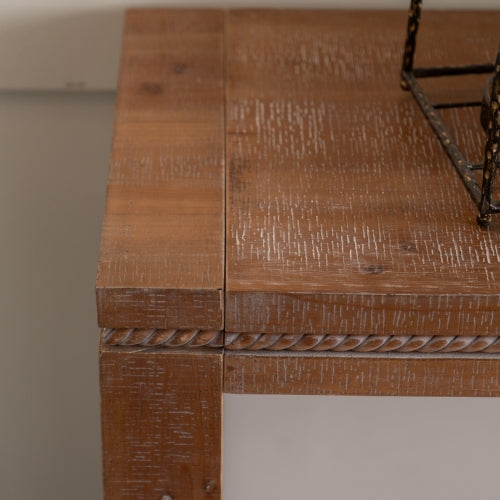 Mesa de Consola de Madera Maciza para Sala de Estar, Mesa Larga de Sofá Detrás del Sofá, Mesa Estrecha Retro para Entrada en Pasillo y Vestíbulo