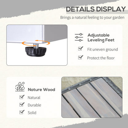 7-Piece Patio Furniture Sets PE Rattan Sectional Sofa Set Outdoor Conversation Set w/Acacia Top Coffee Table & Cushion for Garden, Backyard, Grey