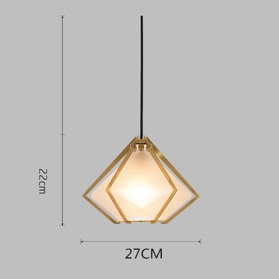 Gold Stained Glass Chandelier For Entryways