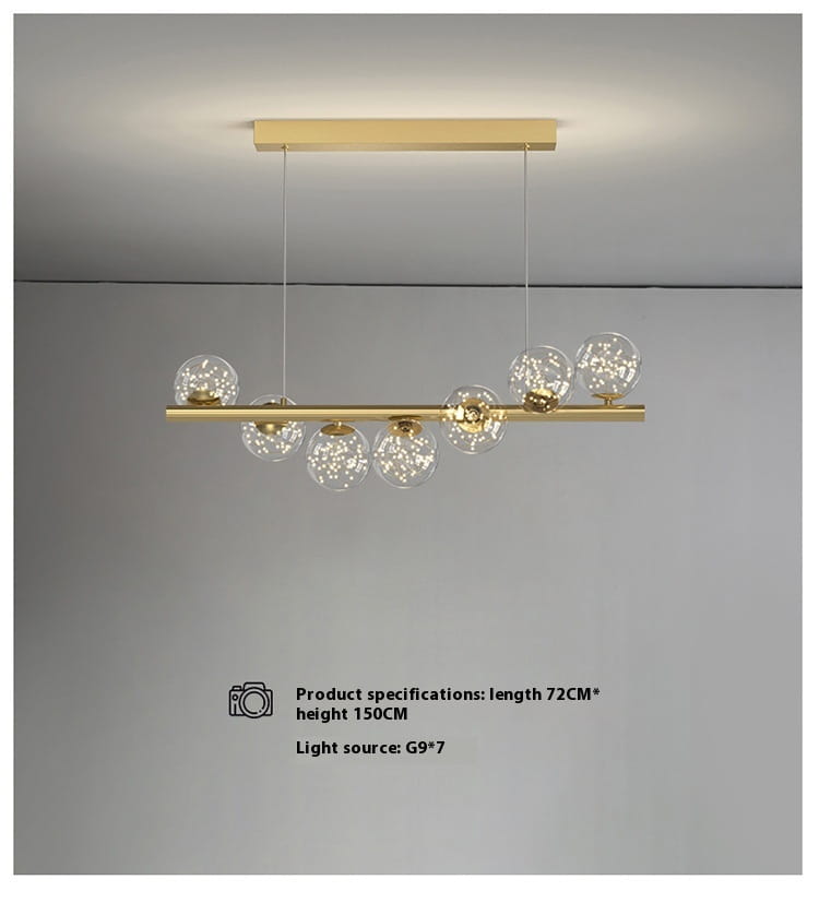 Dining Room Chandelier Creative 3D Long Chandelier