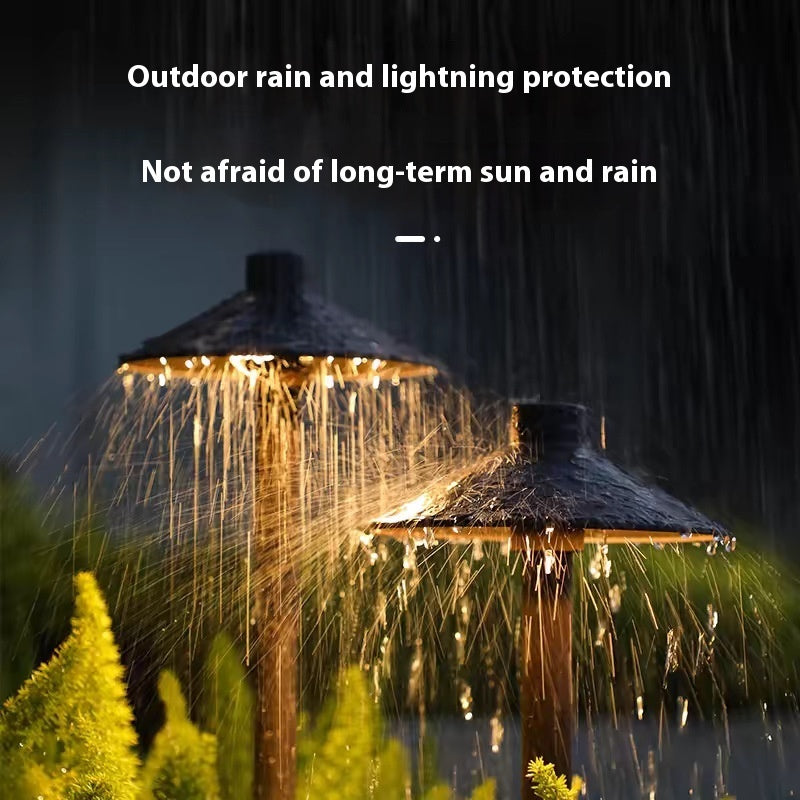 Brown Outdoor Floor Lamp
