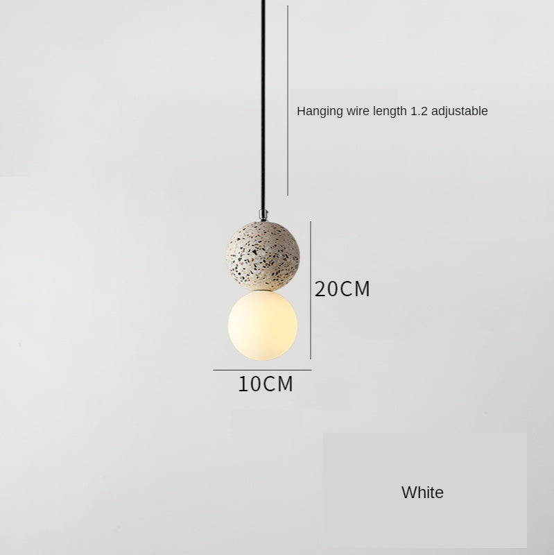 Cement Terrazzo Small Chandelier