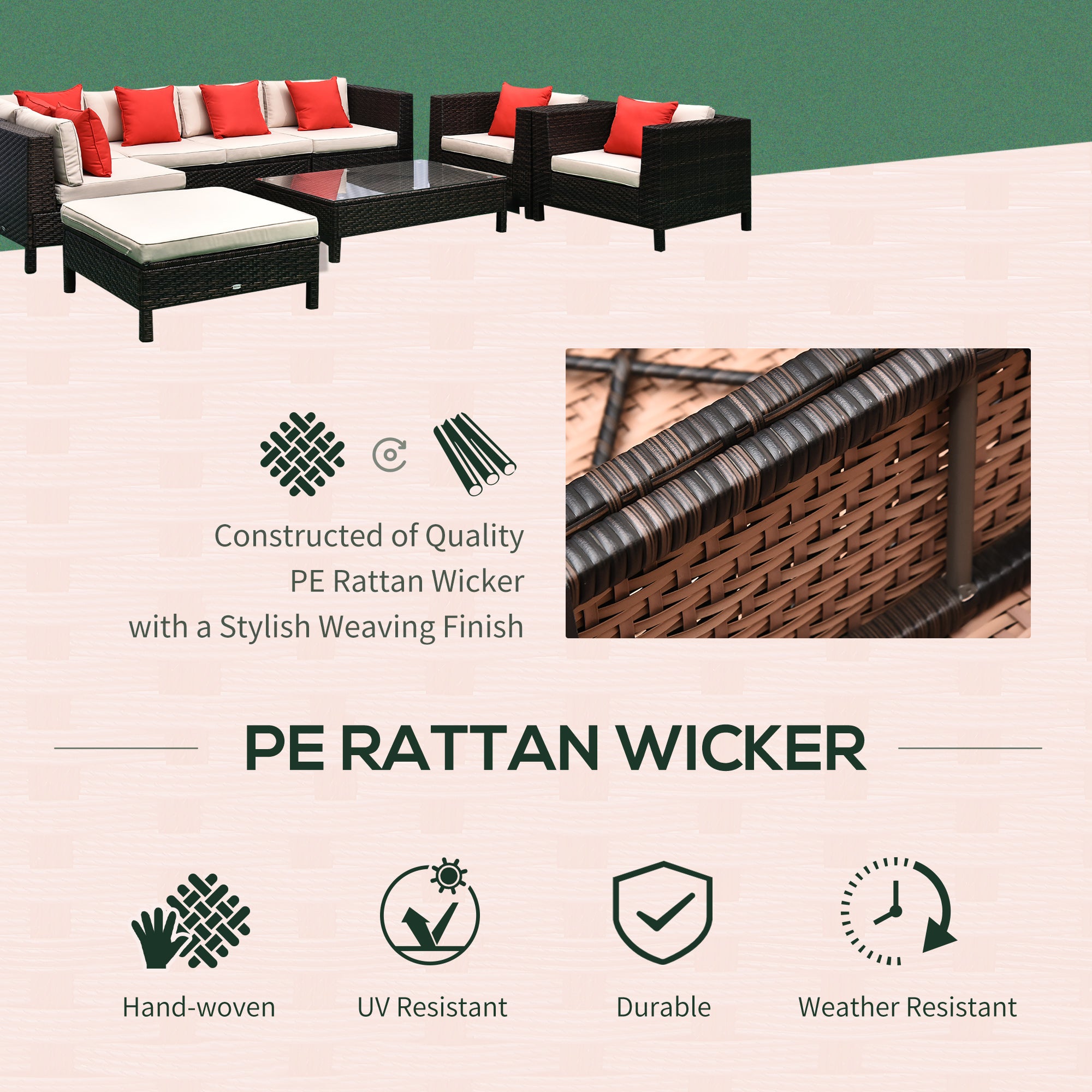 Rattan Conversation Patio Set