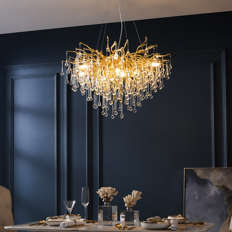 Glass Art Deco Pendant Light