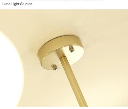 DecorBites™ 6-Light Branch Glass Shade Chandelier for Living Room - Modern Hanging Ceiling Light