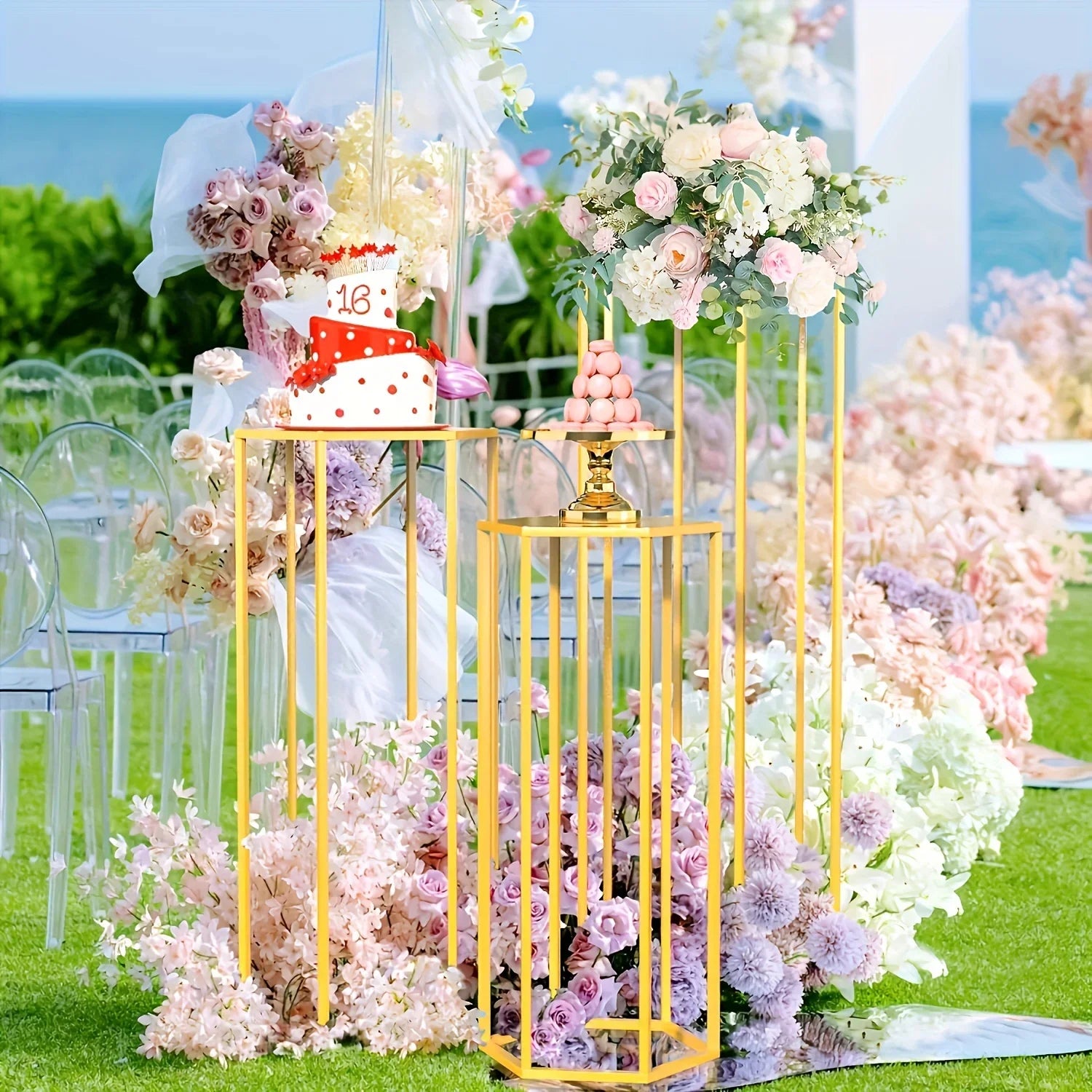 6-Piece Storage Rack for Home and Parties