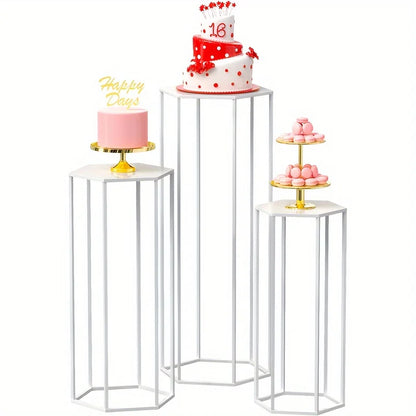 6-Piece Storage Rack for Home and Parties - White-3pcs / United States - Vase