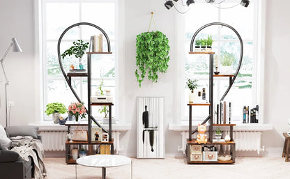 6-Tier Heart Shaped Plant Display Stand