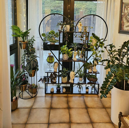 6-Tier Heart Shaped Plant Display Stand