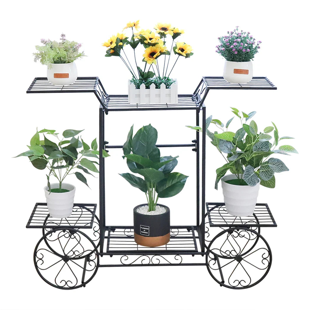 6-Tier Metal Plant Stand for Indoor & Outdoor Plants