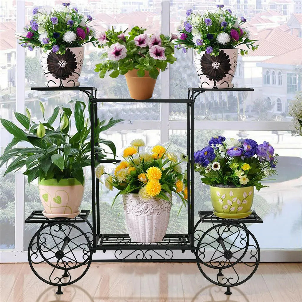 6-Tier Metal Plant Stand for Indoor & Outdoor Plants