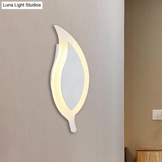 DecorBites™ 6" Wide Simple Acrylic LED Wall Lamp - Warm/White Light Sconce Fixture