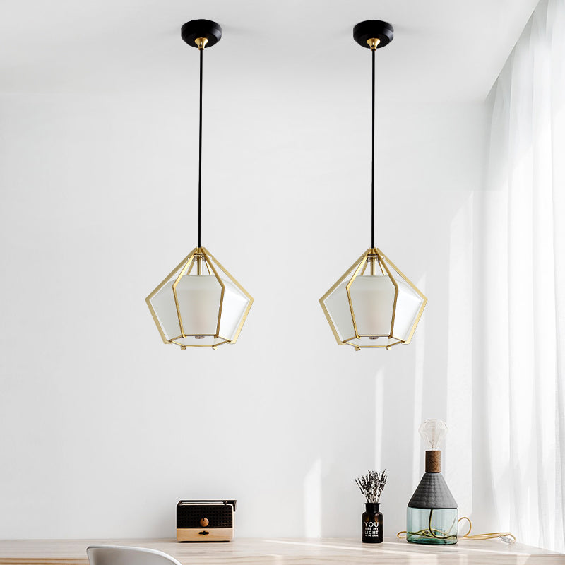 Gold Stained Glass Chandelier For Entryways