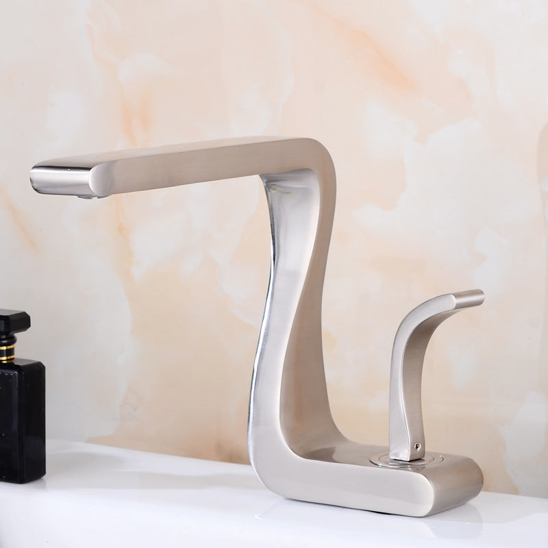 White Gold Copper Faucet