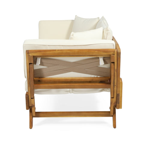 Teak Fabric Sofa Bed