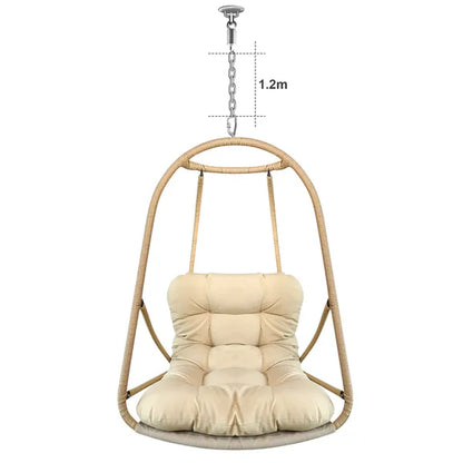 JESE Swing Egg Chair – Foldable Hanging Chair For Indoor & Outdoor Use – 300lbs Capacity