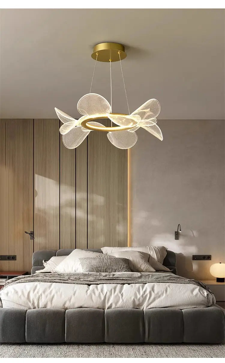 Art Chandelier Italian Minimalistic Bedroom Chandelier Acrylic