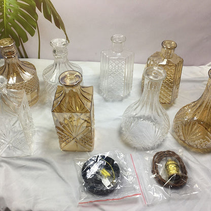 Bedroom Bar Entrance Bar Hotel Homestay Simple Wine Bottle Glass Chandelier