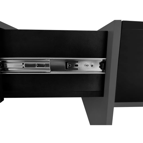 Mesa de centro de diseño único con 4 compartimentos de almacenamiento ocultos